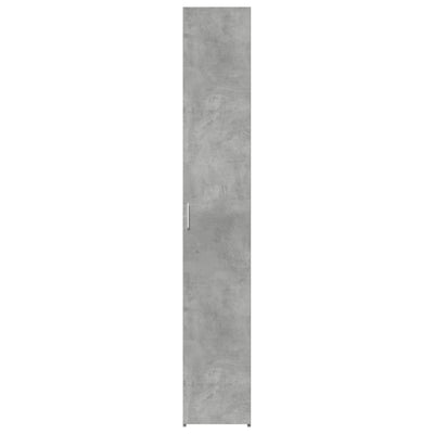 Kaappi betoninharmaa 30x42,5x185 cm tekninen puu