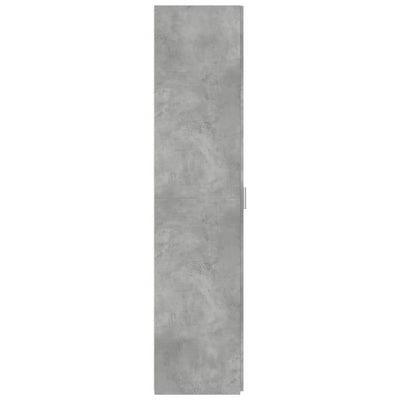 Kaappi betoninharmaa 40x42,5x185 cm tekninen puu