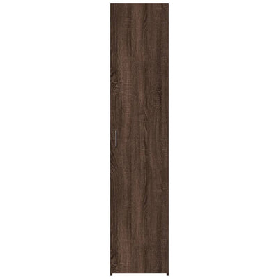 Kaappi ruskea tammi 40x42,5x185 cm tekninen puu