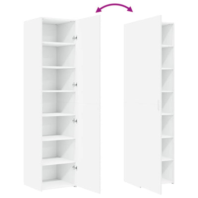 Valkoinen kaappi Badea 45x42,5x185cm (puinen)