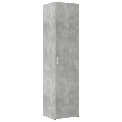 Kaappi betoninharmaa 45x42,5x185 cm tekninen puu