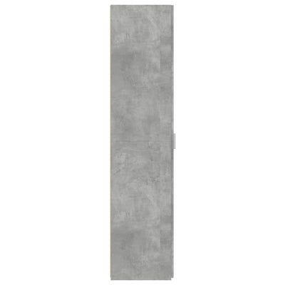 Kaappi betoninharmaa 45x42,5x185 cm tekninen puu