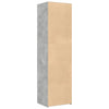 Kaappi betoninharmaa 50x42,5x185 cm tekninen puu