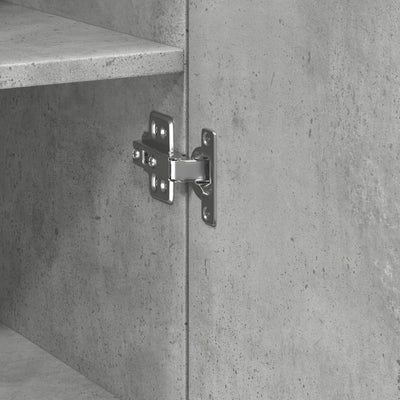 Kaappi betoninharmaa 50x42,5x185 cm tekninen puu