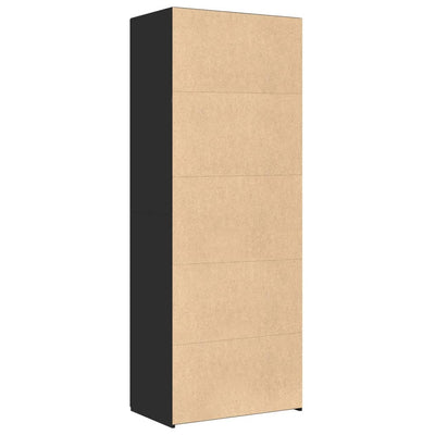 Kaappi musta 70x42,5x185 cm tekninen puu