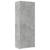 Kaappi betoninharmaa 70x42,5x185 cm tekninen puu
