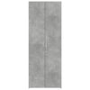 Kaappi betoninharmaa 70x42,5x185 cm tekninen puu