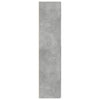 Kaappi betoninharmaa 70x42,5x185 cm tekninen puu