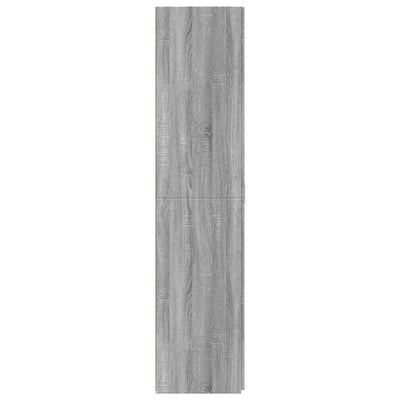 Kaappi harmaa Sonoma 70x42,5x185 cm tekninen puu