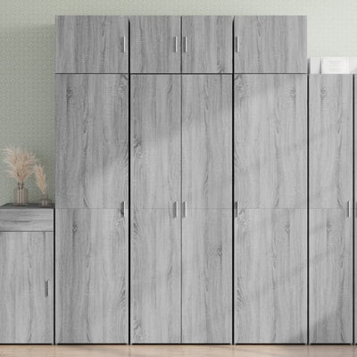 Kaappi harmaa Sonoma 70x42,5x185 cm tekninen puu