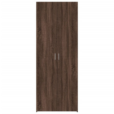 Kaappi ruskea tammi 70x42,5x185 cm tekninen puu