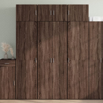 Kaappi ruskea tammi 70x42,5x185 cm tekninen puu