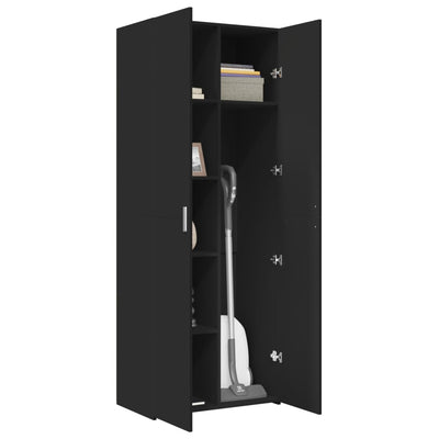 Musta kaappi Branson 70x42,5x185cm (puinen)