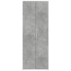 Kaappi betoninharmaa 70x42,5x185 cm tekninen puu