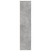 Kaappi betoninharmaa 70x42,5x185 cm tekninen puu