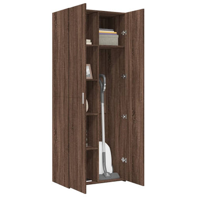 Kaappi ruskea tammi 70x42,5x185 cm tekninen puu