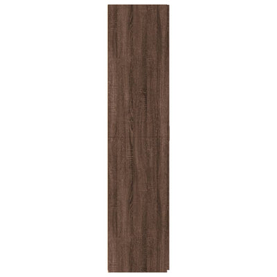 Kaappi ruskea tammi 70x42,5x185 cm tekninen puu