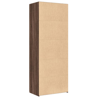 Kaappi ruskea tammi 70x42,5x185 cm tekninen puu