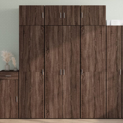 Kaappi ruskea tammi 70x42,5x185 cm tekninen puu