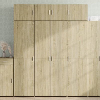 Kaappi Sonoma-tammi 80x42,5x185 cm tekninen puu