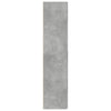 Kaappi betoninharmaa 80x42,5x185 cm tekninen puu