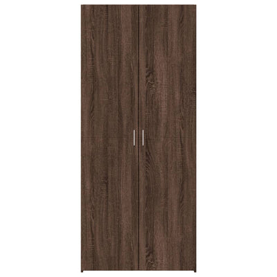 Kaappi ruskea tammi 80x42,5x185 cm tekninen puu
