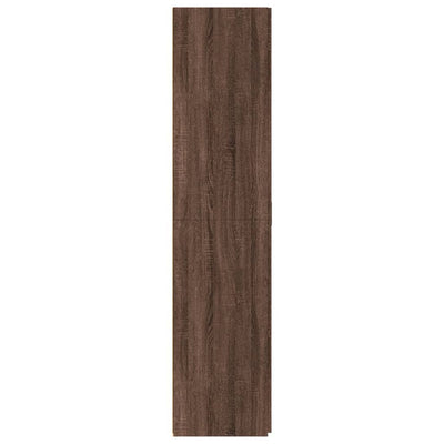 Kaappi ruskea tammi 80x42,5x185 cm tekninen puu