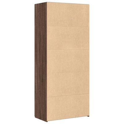 Kaappi ruskea tammi 80x42,5x185 cm tekninen puu
