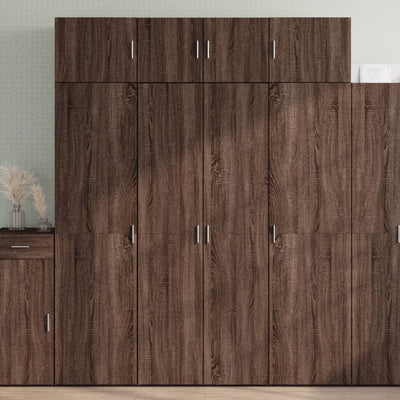 Kaappi ruskea tammi 80x42,5x185 cm tekninen puu