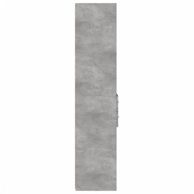 Kaappi betoninharmaa 40x42,5x185 cm tekninen puu