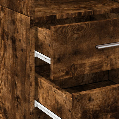 Kaappi savutammi 40x42,5x185 cm tekninen puu