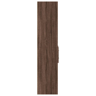 Kaappi ruskea tammi 70x42,5x185 cm tekninen puu