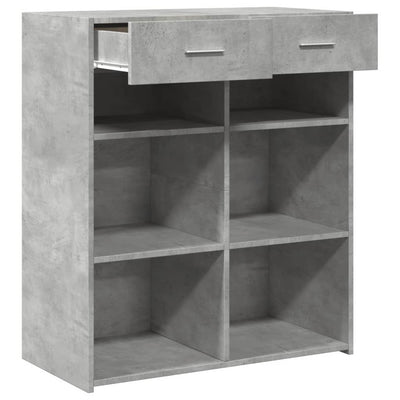 Senkki betoninharmaa 80x42,5x93 cm tekninen puu