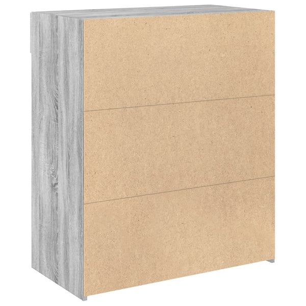 Harmaa senkki Micilina 80x42,5x93cm (puinen)