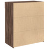 Senkki ruskea tammi 80x42,5x93 cm tekninen puu