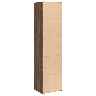 Kaappi ruskea tammi 45x41x185 cm tekninen puu