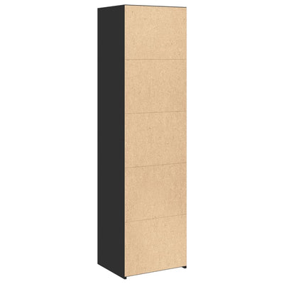 Kaappi musta 50x41x185 cm tekninen puu