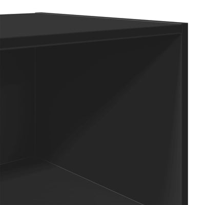 Kaappi musta 50x41x185 cm tekninen puu