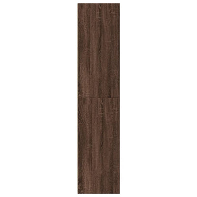 Kaappi ruskea tammi 50x41x185 cm tekninen puu