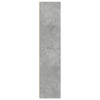 Kaappi betoninharmaa 70x41x185 cm tekninen puu