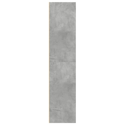 Kaappi betoninharmaa 70x41x185 cm tekninen puu