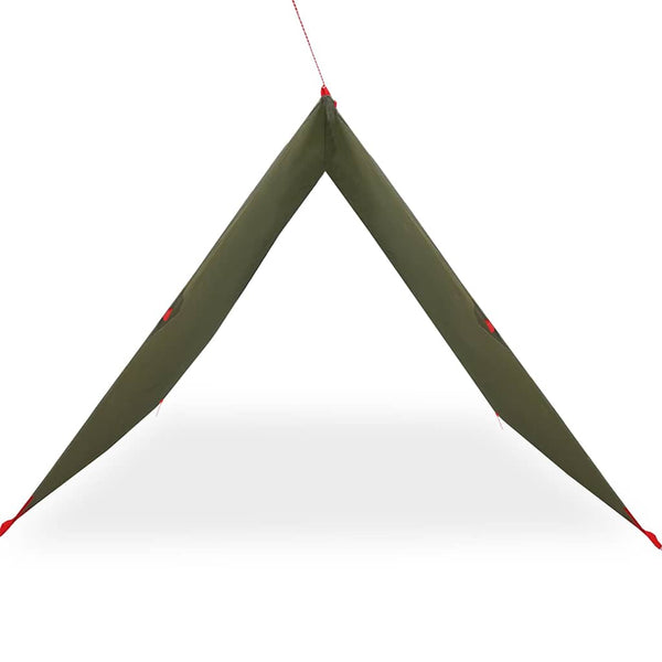 Camping Tarp oliivinvihreä 366x306 cm Vedenpitävä