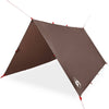Camping Tarp Ruskea 366x306 cm Vedenpitävä