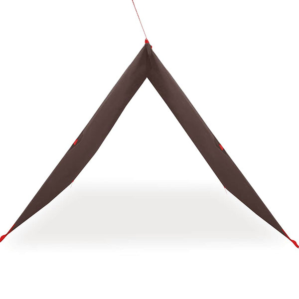 Camping Tarp Ruskea 366x306 cm Vedenpitävä