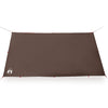Camping Tarp Ruskea 366x306 cm Vedenpitävä