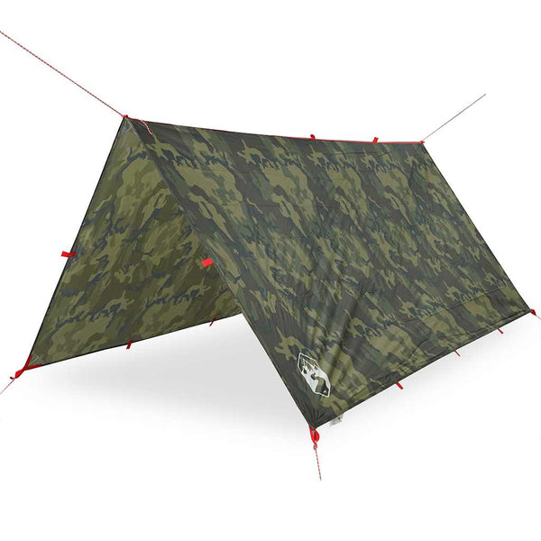 Camping Tarp Camouflage 366x306 cm Vedenpitävä