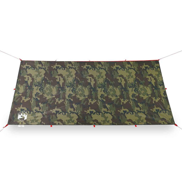 Camping Tarp Camouflage 366x306 cm Vedenpitävä