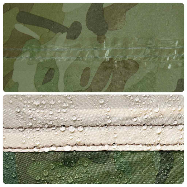 Camping Tarp Camouflage 366x306 cm Vedenpitävä