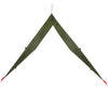 Camping Tarp Camouflage 406x306 cm Vedenpitävä