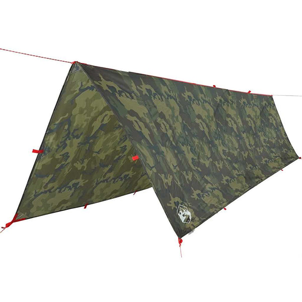 Camping Tarp Camouflage 506x306 cm Vedenpitävä